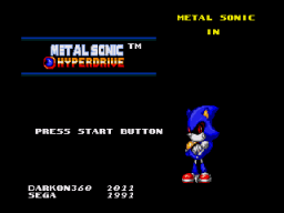 Metal Sonic Hyperdrive (Beta 2) Title Screen
